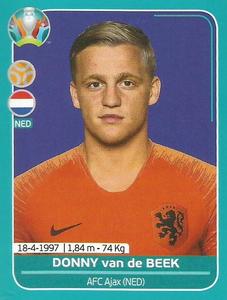 2020 Panini UEFA Euro 2020 International Stickers Preview #NED19 Donny van de Beek Front