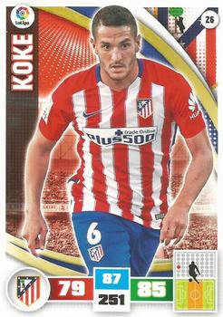 2015-16 Panini Adrenalyn XL Liga BBVA #26 Koke Front