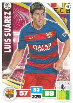 2015-16 Panini Adrenalyn XL Liga BBVA #46 Luis Suárez Front