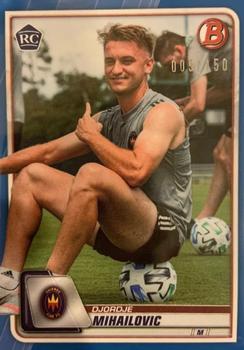 2020 Bowman MLS - Blue #15 Djordje Mihailovic Front