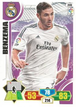 2013-14 Panini Adrenalyn XL Liga BBVA #209 Benzema Front