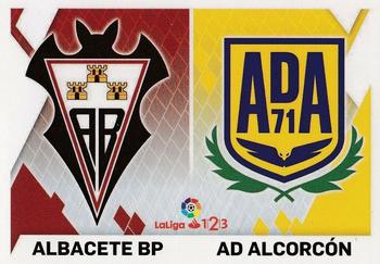 2019-20 Panini LaLiga Santander Este Stickers - Escudos Liga 1/2/3 #1 Albacete / Alcorcón Front