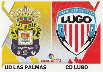 2019-20 Panini LaLiga Santander Este Stickers - Escudos Liga 1/2/3 #6 Las Palmas / Lugo Front
