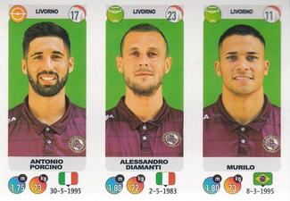 2018-19 Panini Calciatori Stickers #654 Antonio Porcino / Alessandro Diamanti / Murilo Front