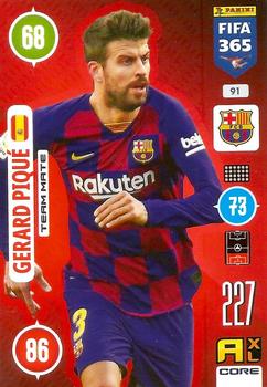 2021 Panini Adrenalyn XL FIFA 365 #91 Gerard Piqué Front