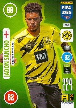 2021 Panini Adrenalyn XL FIFA 365 #210 Jadon Sancho Front