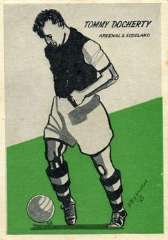 1958 Master Vending Cardmaster Football Tips #3 Tommy Docherty Front