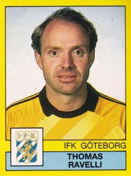 1991 Panini Fotboll 91 Allsvenskan #77 Thomas Ravelli Front