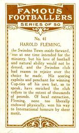 1924 British American Tobacco Famous Footballers #41 Harold Fleming Back