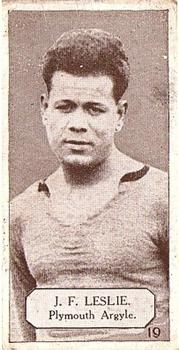 1925 Lacey's Footballers #19 Jack Leslie Front