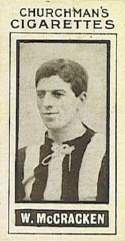1914 Churchman's Footballers #20 Billy McCracken Front