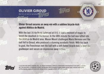 2020-21 Topps Now UEFA Champions League #047 Olivier Giroud Back