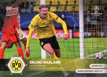 2020-21 Topps Now UEFA Champions League #050 Erling Haaland Front