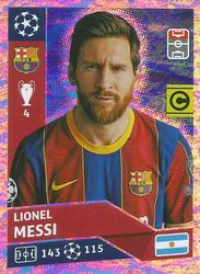 2020-21 Topps UEFA Champions League Sticker Collection #BAR 16 Lionel Messi Front