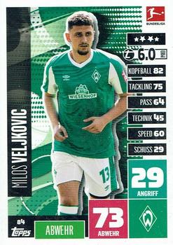 2020-21 Topps Match Attax Bundesliga #84 Milos Veljkovic Front