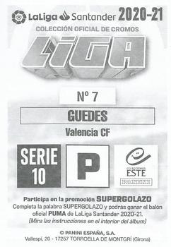 2020-21 Panini LaLiga Santander Este Stickers - Serie 10 #7 Goncalo Guedes Back