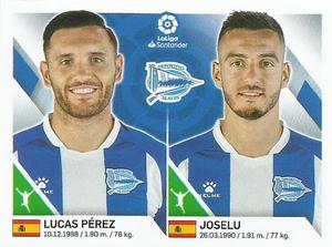 2019-20 Panini LaLiga Santander Stickers (Brazil) #158 Lucas Perez / Joselu Front