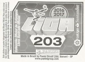 2016-17 Panini LaLiga Santander Stickers (Brazil) #203 Club Emblem Back