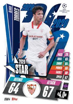 2020-21 Topps Match Attax UEFA Champions League & Europa League Festive - Star #STAR4 Oliver Torres Front