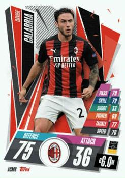 2020-21 Topps Match Attax UEFA Champions League - Italian Edition #ACM6 Davide Calabria Front