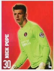 2014-15 Charlton Athletic Stickers #9 Nick Pope Front