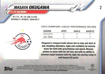 2019-20 Topps Chrome Sapphire Edition UEFA Champions League #2 Masaya Okugawa Back