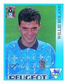1993-94 Merlin's Premier League 94 Sticker Collection #85 Willie Boland Front