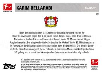 2019-20 Topps Now Bundesliga German #124 Karim Bellarabi Back