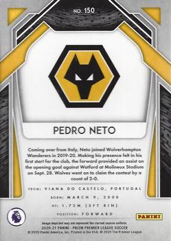 2020-21 Panini Prizm Premier League #150 Pedro Neto Back