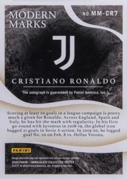 2020 Panini Immaculate Collection - Modern Marks Gold #MM-CR7 Cristiano Ronaldo Back