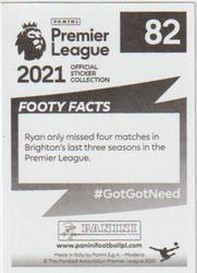 2020-21 Panini Premier League 2021 #82 Mat Ryan Back