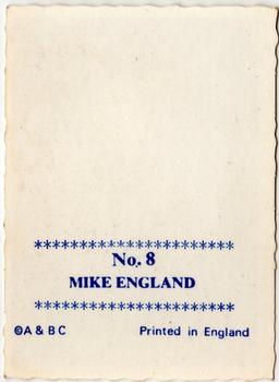 1969-70 A&BC Crinkle Cut Photographs #8 Mike England Back