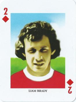 2000 Offason Football Playing Cards #2♦ Liam Brady Front