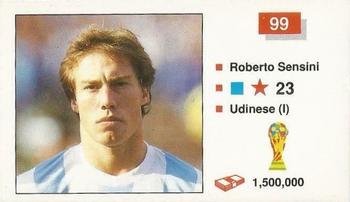 1990 Merlin The World Cup Sticker Collection Italia 1990 #99 Roberto Sensini Front