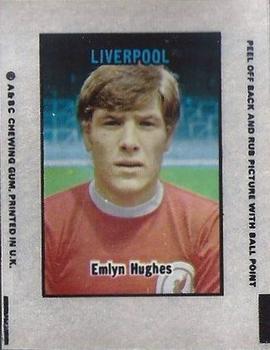 1970-71 A&BC Chewing Gum Action Transfers #NNO Emlyn Hughes Front