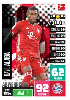 2020-21 Topps Match Attax Bundesliga Extra #528 David Alaba Front
