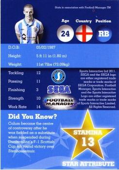 2011-12 Star Cardz Huddersfield Town #2 Calum Woods Back