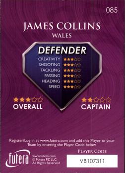 2009-10 Futera World Football Online Series 1 #85 James Collins Back
