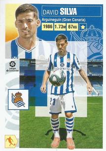 2020-21 Panini LaLiga Santander Stickers (Brazil) #300 David Silva Front