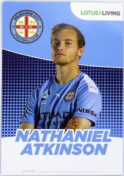 2019 Melbourne City FC Club Cards #13 Nathaniel Atkinson Front