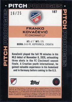 2021 Topps MLS - Orange #187 Franko Kovačević Back