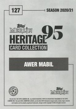 2020-21 Topps Merlin Heritage 95 - Black and White Background #127 Awer Mabil Back