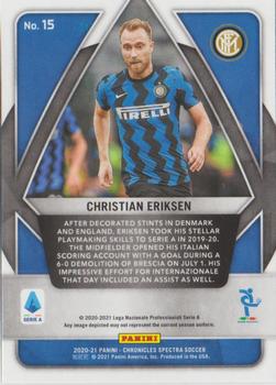 2020-21 Panini Chronicles - Spectra Serie A Silver #15 Christian Eriksen Back