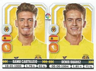 2015-16 Panini LaLiga BBVA Stickers (Brazil) #238 Samu Castillejo / Denis Suárez Front