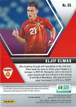 2021 Panini Mosaic UEFA EURO 2020 - Mosaic #55 Eljif Elmas Back
