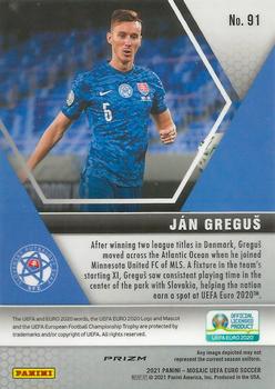 2021 Panini Mosaic UEFA EURO 2020 - Red Pulsar #91 Jan Gregus Back