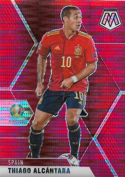 2021 Panini Mosaic UEFA EURO 2020 - Red Pulsar #168 Thiago Alcantara Front