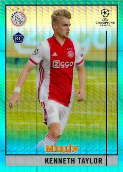 2020-21 Merlin Chrome UEFA Champions League - Aqua Prism #71 Kenneth Taylor Front