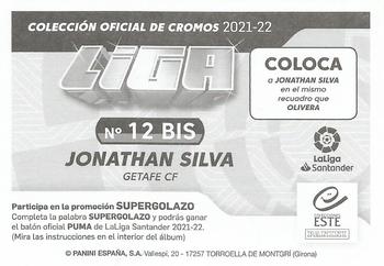 2021-22 Panini LaLiga Santander Este Stickers #12 BIS Jonathan Silva Back