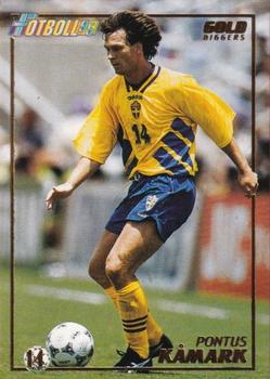 1995 Panini Swedish Fotboll - Golddiggers #14 Pontus Kamark Front